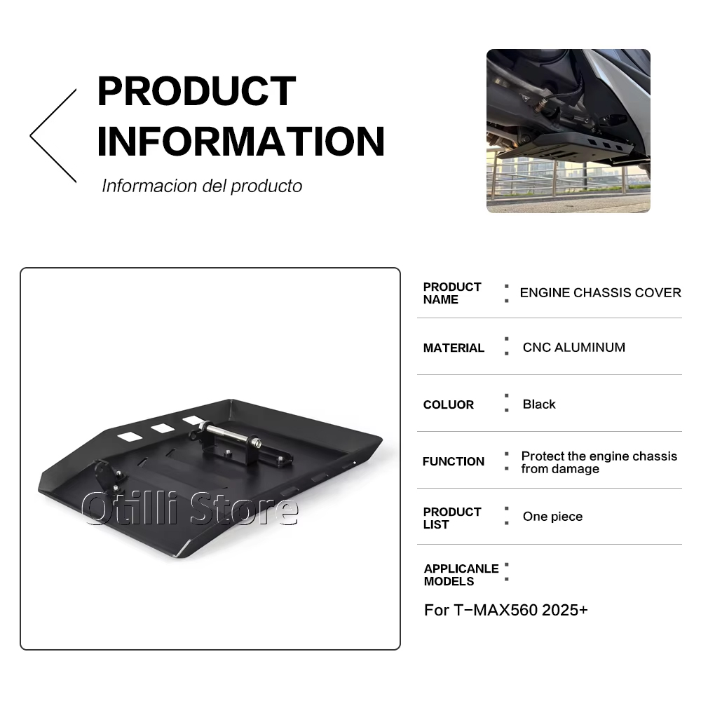 Tech Max Accessories - T-MAX560 New Motorcycle Skid Plate Bash
