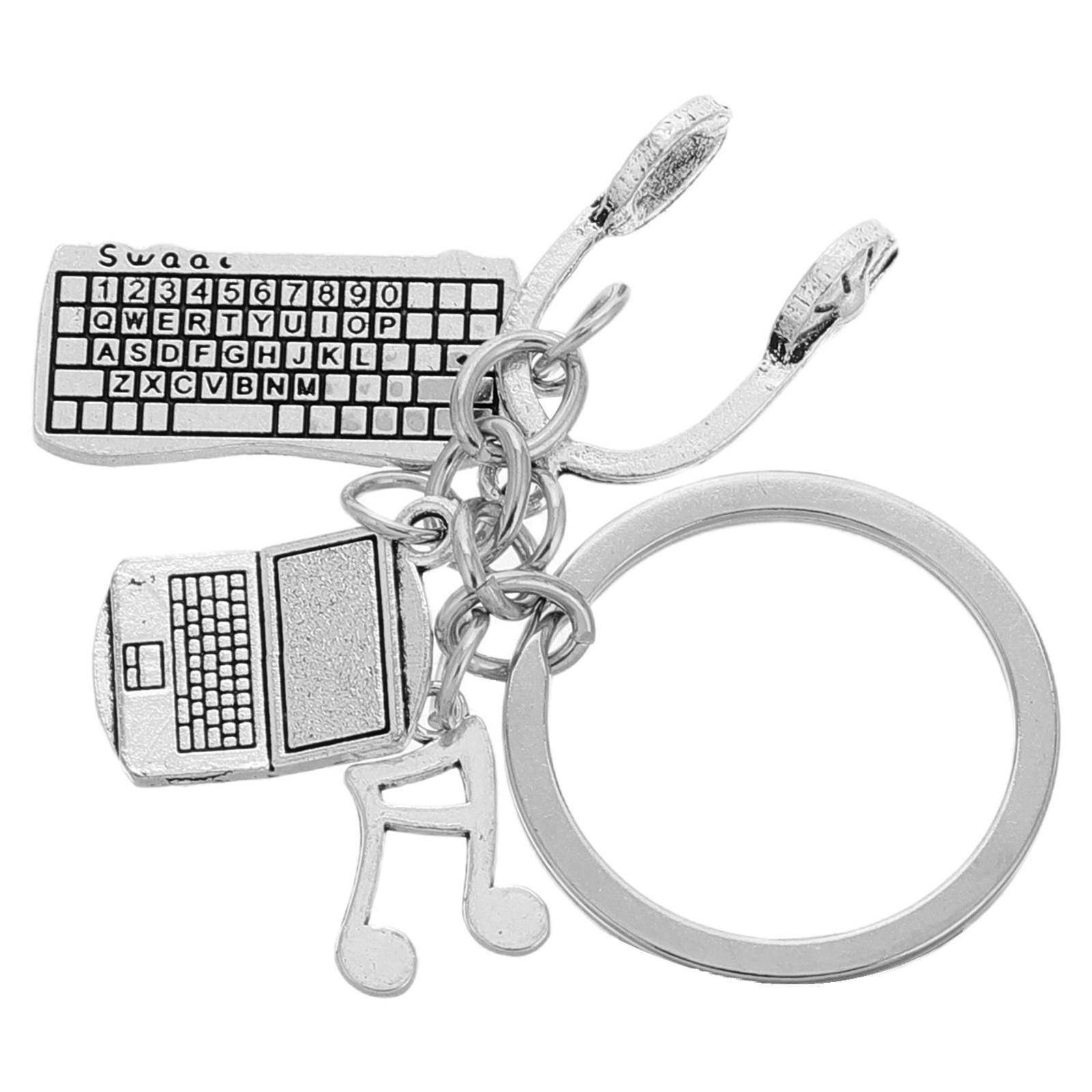 Tech Accessories For Students - Engineer Keychain Metal Keyboard Mouse Headset