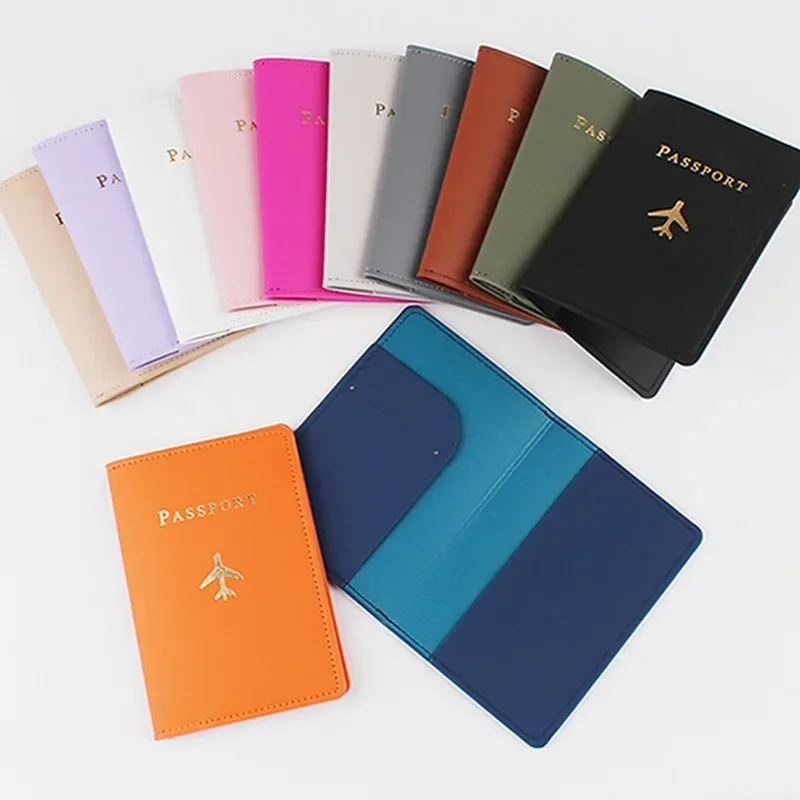 1PCS PU Leather Plane Passport - Tech Accessories For Travel recension och pris