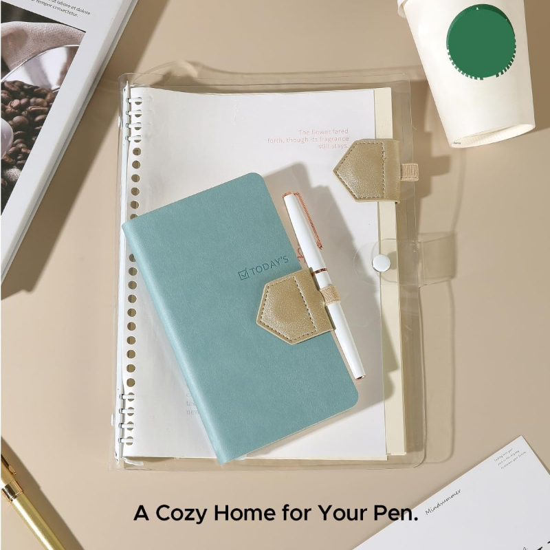 1pc Magnetic PU Leather Bookma - Pen Holder Magnetic recension och pris