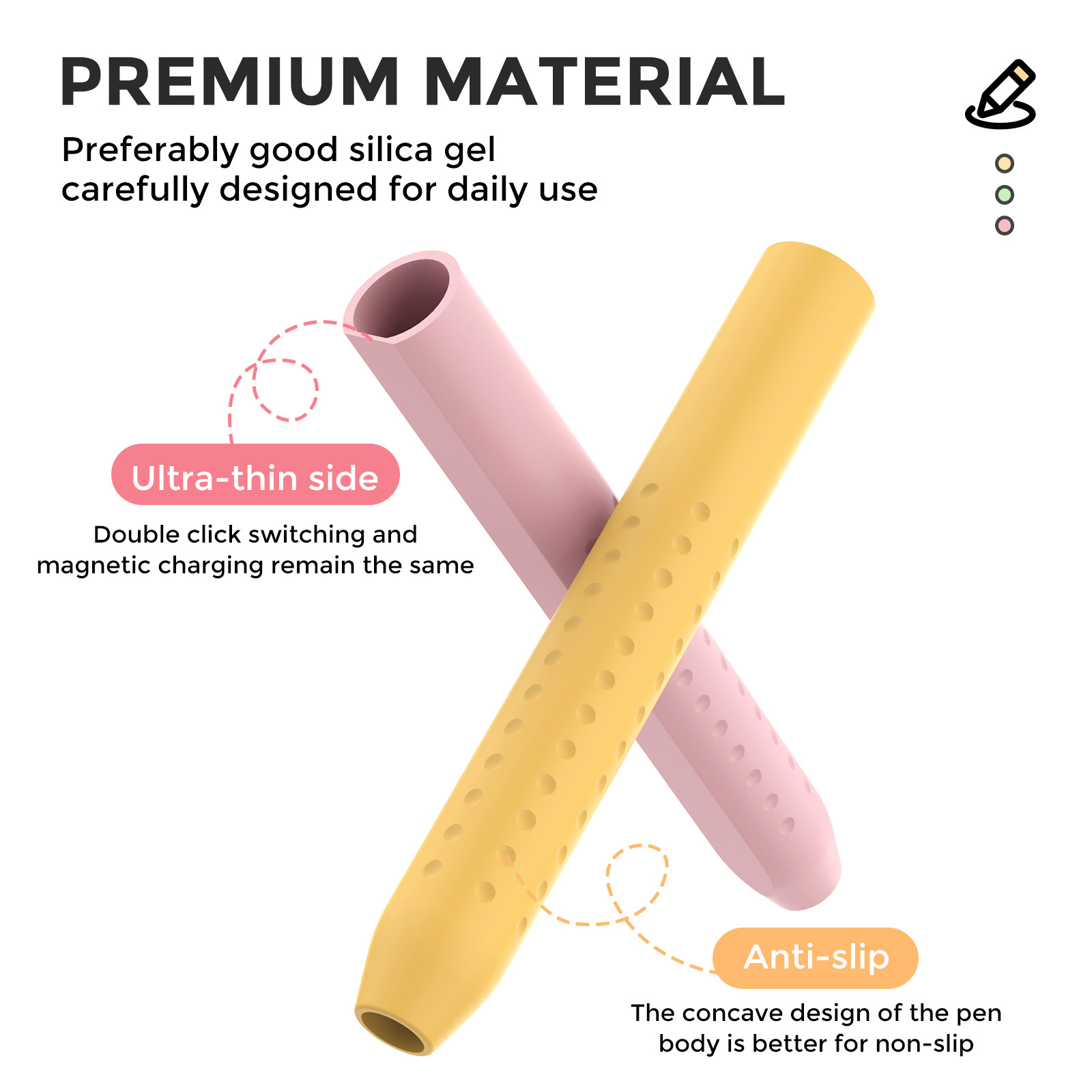 1PC Stylus Cover for Apple Pen - Pen Holder Magnetic recension och pris