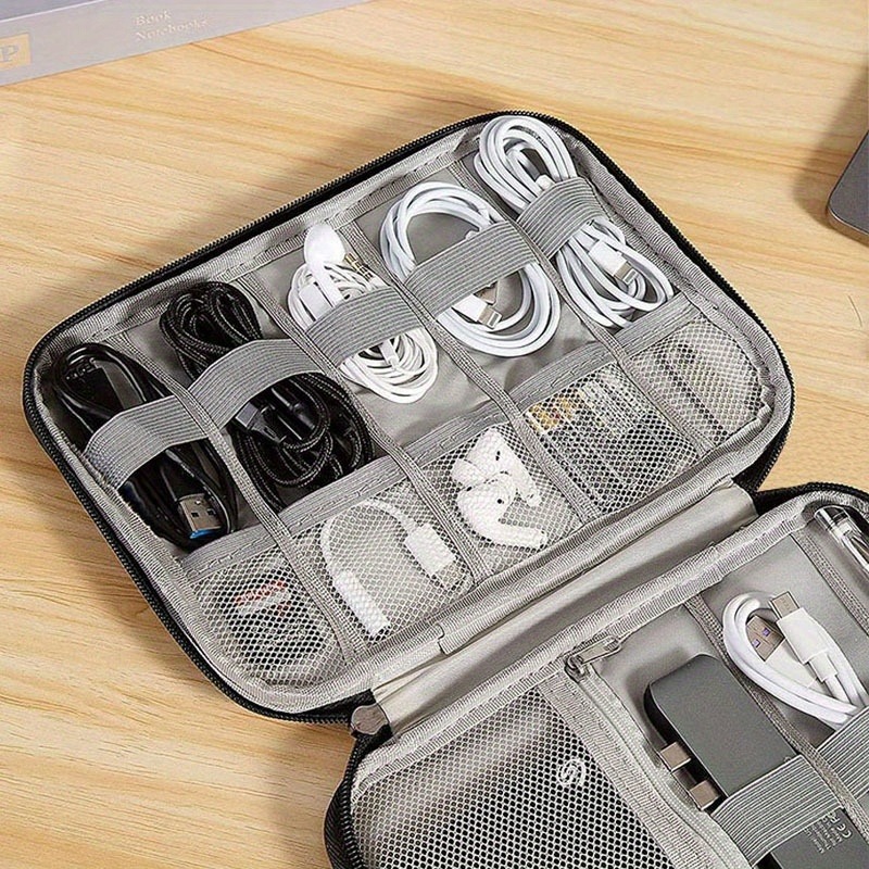 A Multi-Pocket Electronic Acce - Tech Accessories Travel Organizer Pouch recension och pris