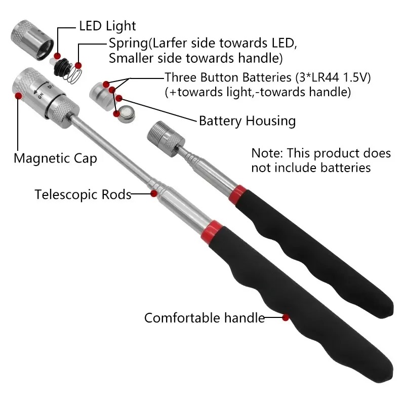 Telescopic Magnetic Pen with L - Pen Holder Magnetic recension och pris