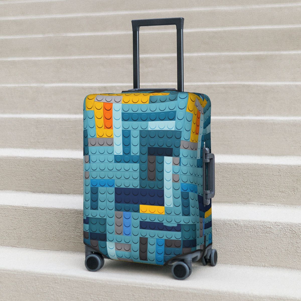 Blue Tech Pixel Building Block - Tech Accessories For Travel recension och pris